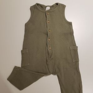 H&M 12-18m Green Jumpsuit